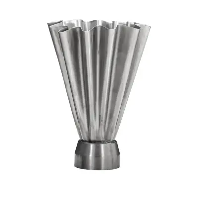 House Doctor - Flood Vase Ø 10 cm silverborstat järn