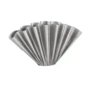 House Doctor - Flood Vase Längd 53 cm silverborstat järn