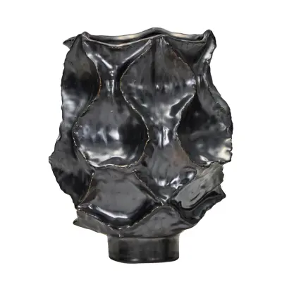 House Doctor - Waves vas höjd 25 cm grå sten