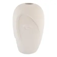 HOUSE NORDIC vas med ansikte, rund - sandkeramik (H:19,5)