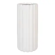 HOUSE NORDIC vas med sp&aring;r, rund - vit keramik