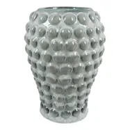 HOUSE NORDIC vas, rund - bl&aring; keramik