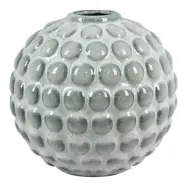 HOUSE NORDIC vas, rund - bl&aring; keramik