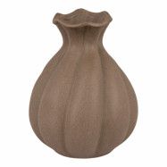 HOUSE NORDIC vas, rund - brun keramik