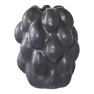 HOUSE NORDIC vas - svart keramik (14x15x19)