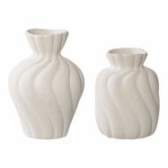 HOUSE NORDIC vas - vit keramik (set om 2)