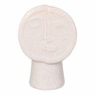 HOUSE NORDIC Vase, keramikk, beige, 12x7,5x17,5 cm