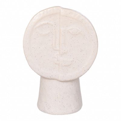 HOUSE NORDIC Vase, keramikk, beige, 12x7,5x17,5 cm