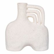 HOUSE NORDIC Vas, keramik, beige, 18,5x8x19,5 cm