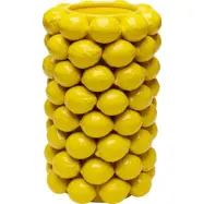 KARE DESIGN Citronjuice vas, cylinder - gult porslin (H:43cm)