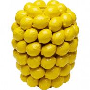 KARE DESIGN Citronjuice vas, rund - gult porslin (H:40cm)