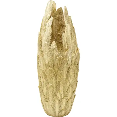 KARE DESIGN Feathers vas - guld polyresin (H:80cm)