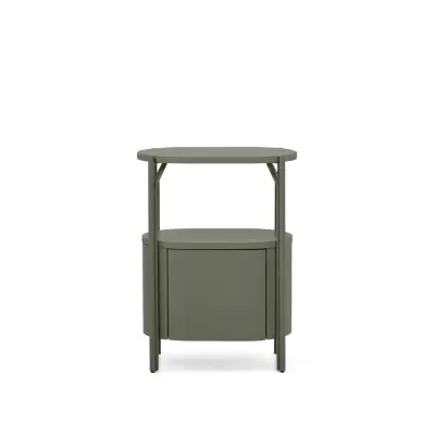 KAVE HOME Arely badrumsskåp, med 1 låda - grön MDF och stål (60x40)