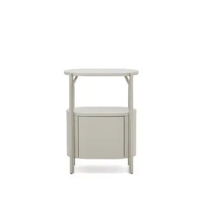 KAVE HOME Arely badrumsskåp, med 1 låda - vit MDF och stål (60x40)