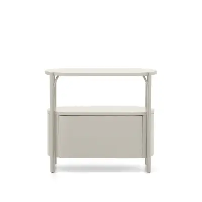 KAVE HOME Arely badrumsskåp, med 1 låda - vit MDF och stål (90x40)
