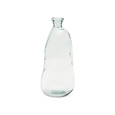KAVE HOME Brenna vas i 100 %återvunnet transparent glas, 51 cm