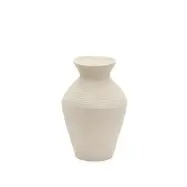 KAVE HOME Pria vit, papier-maché vas, 51 cm