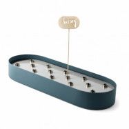 KLONG Jubel multifunktionell vas 45x14 cm Steel-blue