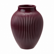 Knabstrup Keramik Knabstrup vas räfflad 20 cm Berry