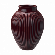 Knabstrup Keramik Knabstrup vas räfflad 27 cm Berry