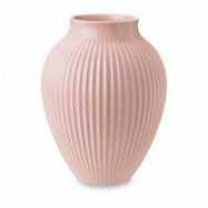Knabstrup Keramik Knabstrup vas räfflad 27 cm Rosa