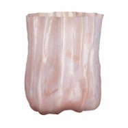 Kosta Boda Crackle vas 27 cm Pärlrosa