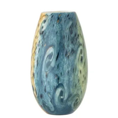 KREATIV KOLLEKTION Kalian Vas, Blå, Glas