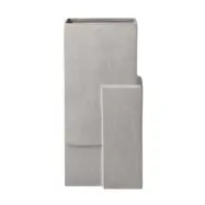 KRISTINA DAM STUDIO  Monolith vas, La - gr&aring; stengods