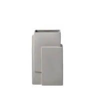 KRISTINA DAM STUDIO  Monolith vas, Liten - gr&aring; stengods