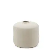 KAVE HOME Serina dekorativ vas, rund - vit papier-maché (Ø36,5)