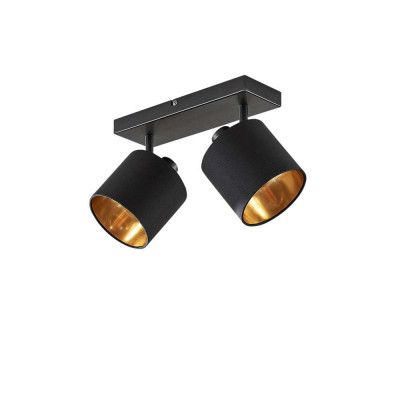 Lindby - Vasilia 2 Plafond Black/Gold