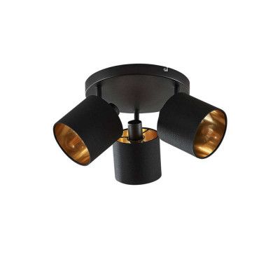 Lindby - Vasilia 3 Plafond Black/Gold