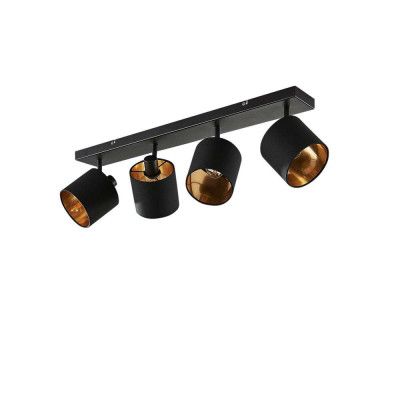 Lindby - Vasilia 4 Plafond Black/Gold