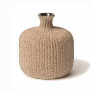 Lindform Bottle vas Sand medium stripe, small