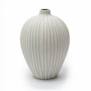 Lindform Ebba vas medium Sand white stone stripe
