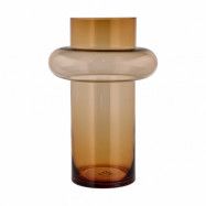 Lyngby Glas Tube vas glas 40 cm Amber