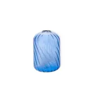 Vas Swirl 7x10cm Ljusblå