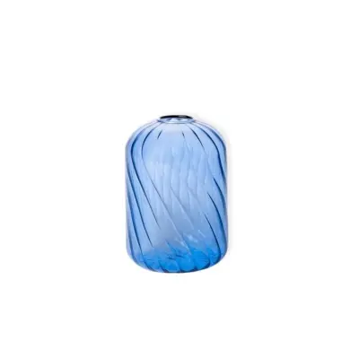 Vas Swirl 7x10cm Ljusblå