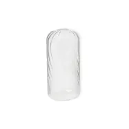 Vas Swirl 7x15cm Klar
