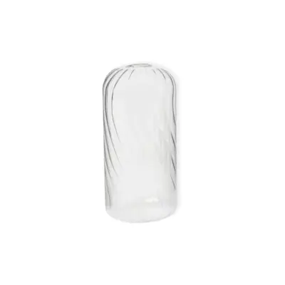Vas Swirl 7x15cm Klar