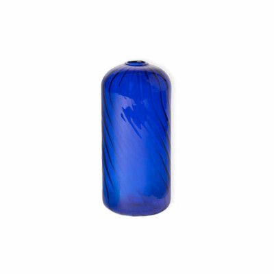 Vas Swirl 7x15cm Mörkblå