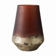 MUUBS Lana vas Ø18x26 cm Brown-gold