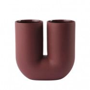 Muuto - Kink Vase H26,3 Deep Röd