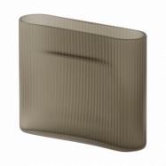 Muuto Ridge vas frostat glas 16,5 cm Taupe