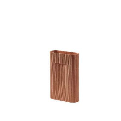 Muuto - Ridge Vase H35 Terracotta