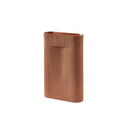 Muuto - Ridge Vase H48,5 Terracotta
