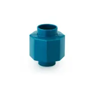 Normann Copenhagen - Vase Dekorationsföremål H5 Hexagon, petrol, höjd 19 cm, keramikNormann