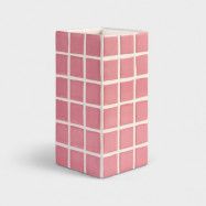 &Klevering Tile vas 21 cm Rosa