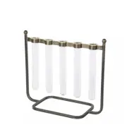 Provrör m. Ställning antik mässing