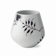 Royal Copenhagen Black Fluted Mega vas 15 cm